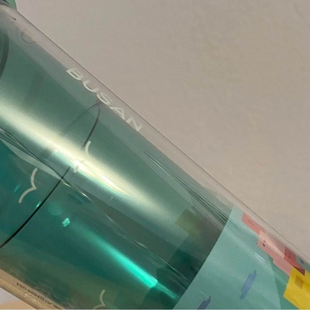 NEW STARBUCKS KOREA Busan Town Traveler Tumbler 16 oz Blue Gamcheon